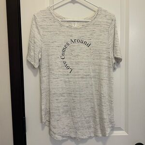 Old Navy “Love Comes Around” Short Sleeve Shirt Size Medium
